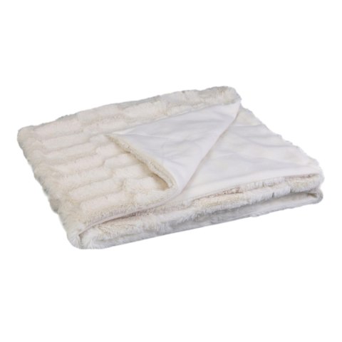 Koc Furry 120x150cm biały z uchwytem Koc Furry 120x150cm biały z uchwytem