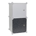 Modularny regał Cubes 2 do pokoju dziecka szary Modularny regał Cubes 2 do pokoju dziecka szary
