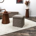 Pufa Intesi Vels Scott taupe składana Pufa Intesi Vels Scott taupe składana