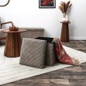 Pufa Intesi Vels Scott taupe składana Pufa Intesi Vels Scott taupe składana