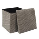 Pufa Intesi Vels Scott taupe składana Pufa Intesi Vels Scott taupe składana