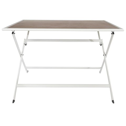 Stół Barcelona z efektem drewna metalowy110x70 Stół Barcelona z efektem drewna metalowy110x70