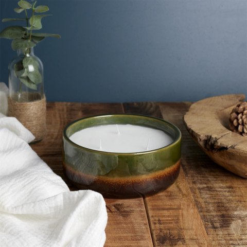 Świeca Glaze XL w ceramice zielona Świeca Glaze XL w ceramice zielona