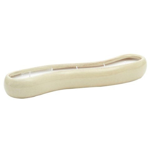 Świeca ceramiczna Glaze podłużna biała Świeca ceramiczna Glaze podłużna biała