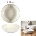 Talerz głęboki Vlora 20cm beżowy Talerz głęboki Vlora 20cm beżowy