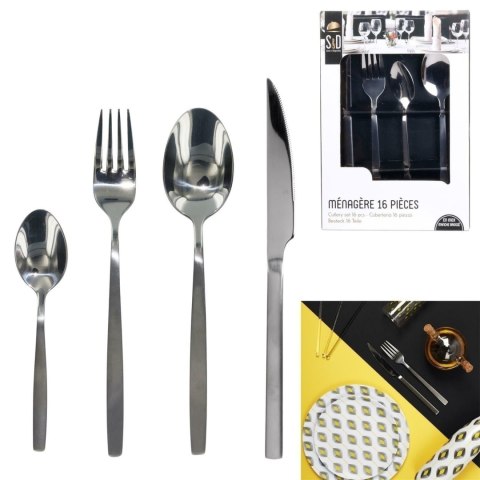 Zestaw sztućców Onyx 16szt srebrne Zestaw sztućców Onyx 16szt srebrne