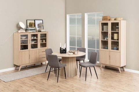 Krzesło Becca szare tkanina Basel 34FR Krzesło Becca szare tkanina Basel 34FR