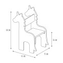 Krzesło dziecięce Unicorn białe/naturalne Krzesło dziecięce Unicorn białe/naturalne
