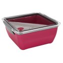 Lunch box Divided z widelcem 2,6l różowy Lunch box Divided z widelcem 2,6l różowy