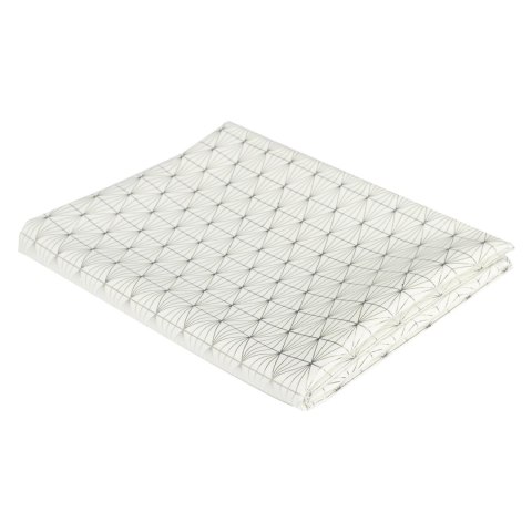 Obrus Geometric Dore biały/srebrny 140x250cm Obrus Geometric Dore biały/srebrny 140x250cm