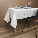 Obrus Geometric Dore biały/srebrny 140x250cm Obrus Geometric Dore biały/srebrny 140x250cm