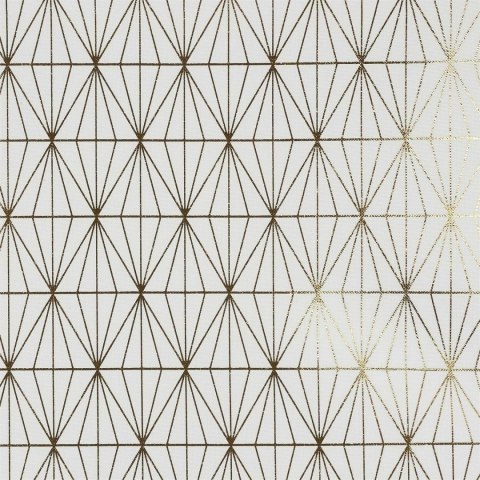 Obrus Geometric Dore biały/złoty 140x250cm Obrus Geometric Dore biały/złoty 140x250cm