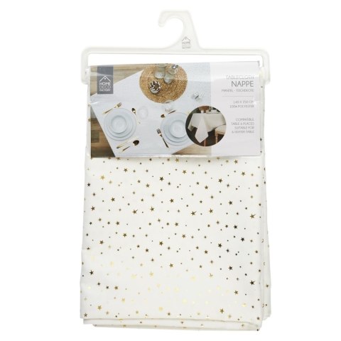 Obrus Star Dore biały/złoty 140x250cm Obrus Star Dore biały/złoty 140x250cm