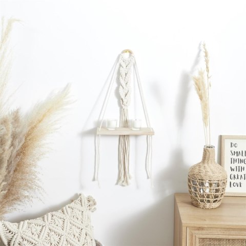 Półka Boho mała macrama beżowa Półka Boho mała macrama beżowa