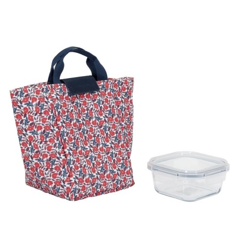 Zestaw Lunch box i torba termiczna czerwona Zestaw Lunch box i torba termiczna czerwona