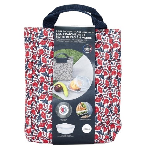 Zestaw Lunch box i torba termiczna czerwona Zestaw Lunch box i torba termiczna czerwona