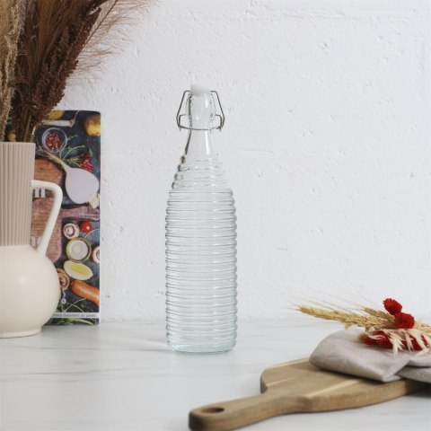 Butelka szklana 1L paski Butelka szklana 1L paski