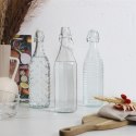 Butelka szklana 1L paski Butelka szklana 1L paski
