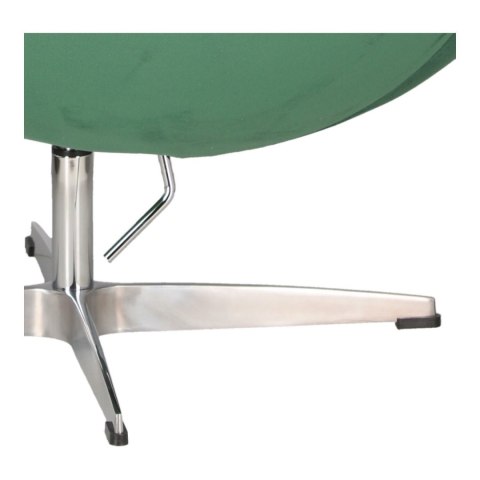 Fotel Jajo Velvet zielone/ srebrna podstawa Fotel Jajo Velvet zielone/ srebrna podstawa