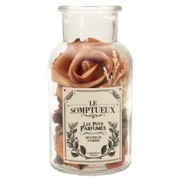 Szklany słój 12cm z pot pourri pomarańczowe