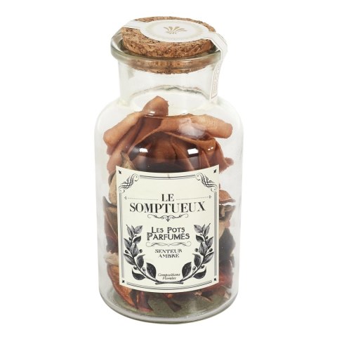 Szklany słój 12cm z pot pourri pomarańczowe Szklany słój 12cm z pot pourri pomarańczowe