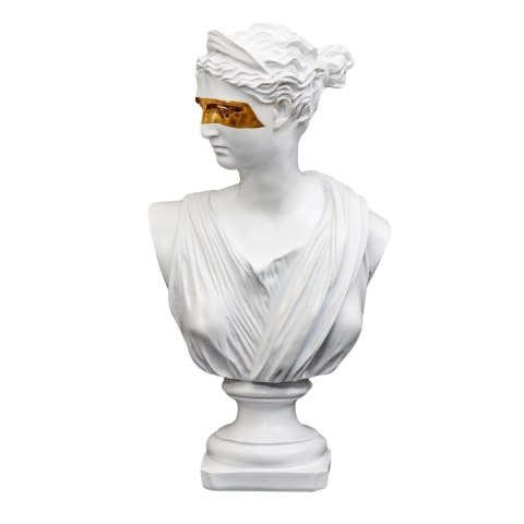 Figurka popiersie Afrodyta biało-złota Figurka popiersie Afrodyta biało-złota