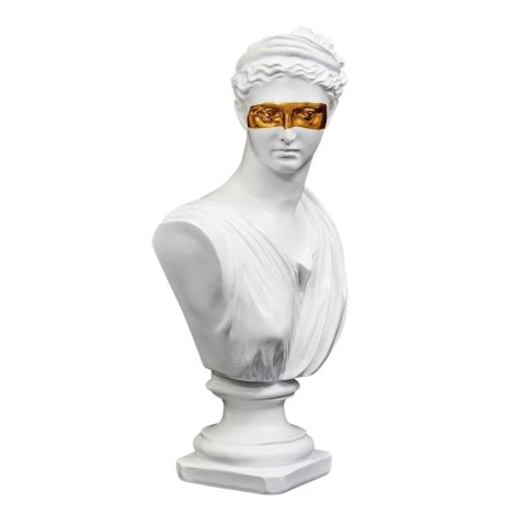 Figurka popiersie Afrodyta biało-złota Figurka popiersie Afrodyta biało-złota