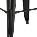 Hoker Paris 75cm. czarny insp. Tolix Hoker Paris 75cm. czarny insp. Tolix