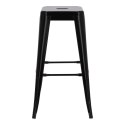 Hoker Paris 75cm. czarny insp. Tolix Hoker Paris 75cm. czarny insp. Tolix