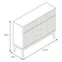Komoda Klaus 2 szuflady, 2 szafki naturalna Komoda Klaus 2 szuflady, 2 szafki naturalna