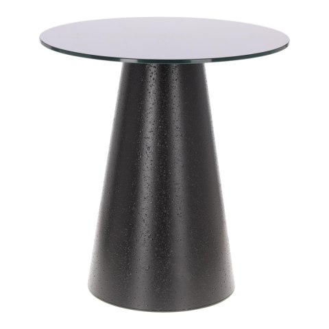 Stolik kawowy Soleilo szklany okrągły 60cm czarny Stolik kawowy Soleilo szklany okrągły 60cm czarny