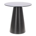 Stolik kawowy Soleilo szklany okrągły 60cm czarny Stolik kawowy Soleilo szklany okrągły 60cm czarny
