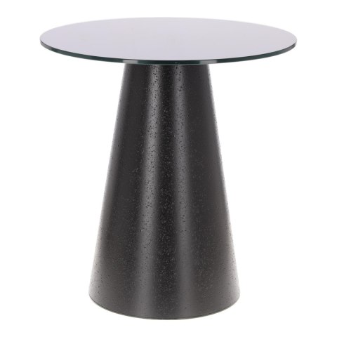 Stolik kawowy Soleilo szklany okrągły 60cm czarny Stolik kawowy Soleilo szklany okrągły 60cm czarny