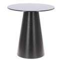 Stolik kawowy Soleilo szklany okrągły 60cm czarny Stolik kawowy Soleilo szklany okrągły 60cm czarny
