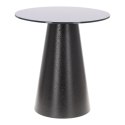 Stolik kawowy Soleilo szklany okrągły 60cm czarny Stolik kawowy Soleilo szklany okrągły 60cm czarny