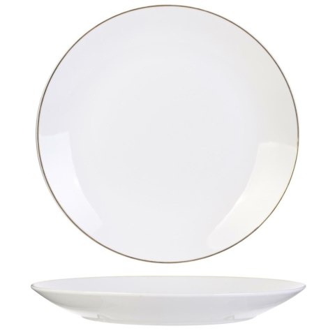 Talerz Pearl Gold 27cm biały Talerz Pearl Gold 27cm biały