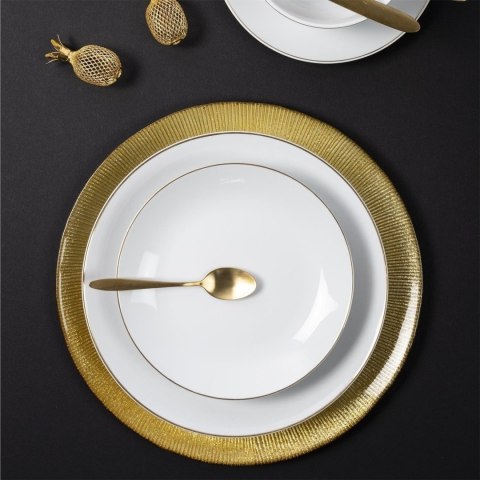 Talerz Pearl Gold 27cm biały Talerz Pearl Gold 27cm biały