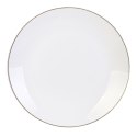 Talerz Pearl Gold 27cm biały Talerz Pearl Gold 27cm biały