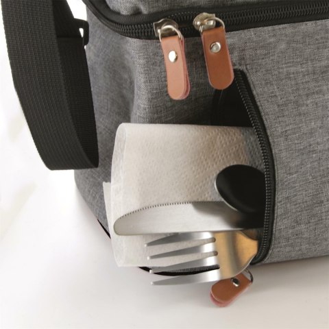 Torba termiczna na lunch Zippi XL szara Torba termiczna na lunch Zippi XL szara