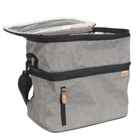 Torba termiczna na lunch Zippi XL szara Torba termiczna na lunch Zippi XL szara