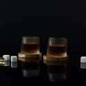 Zestaw 2 szklanek do whisky z podkładkami Zestaw 2 szklanek do whisky z podkładkami