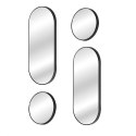 Zestaw 4 luster Deco Round czarny Zestaw 4 luster Deco Round czarny