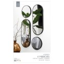 Zestaw 4 luster Deco Round czarny Zestaw 4 luster Deco Round czarny