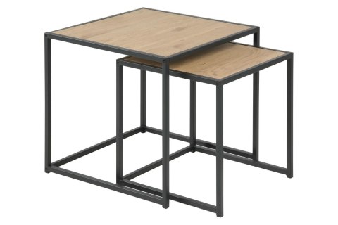 Zestaw stolików kawowych Seaford dąb nat uralny Zestaw stolików kawowych Seaford dąb nat uralny