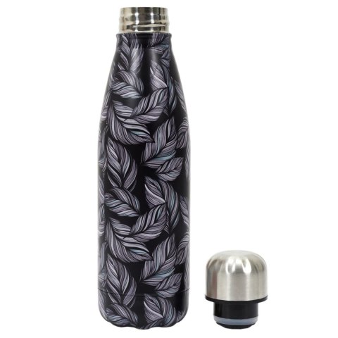 Butelka termiczna Flower czarna 500ml Butelka termiczna Flower czarna 500ml