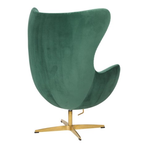 Fotel Jajo Velvet zielone/ złota podstawa Fotel Jajo Velvet zielone/ złota podstawa