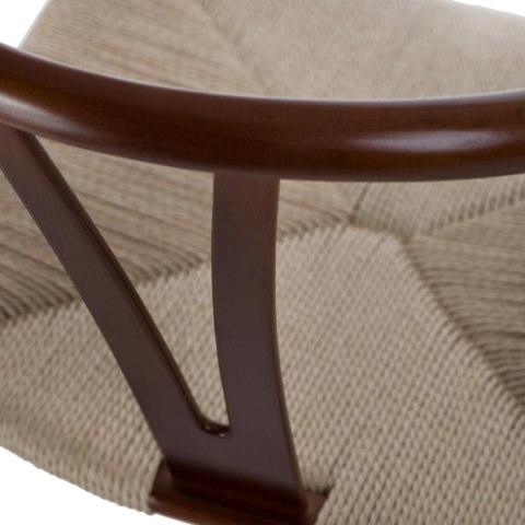 Krzesło Wicker Naturalne brązowe cieme i nspirowane Wishbone Krzesło Wicker Naturalne brązowe cieme i nspirowane Wishbone