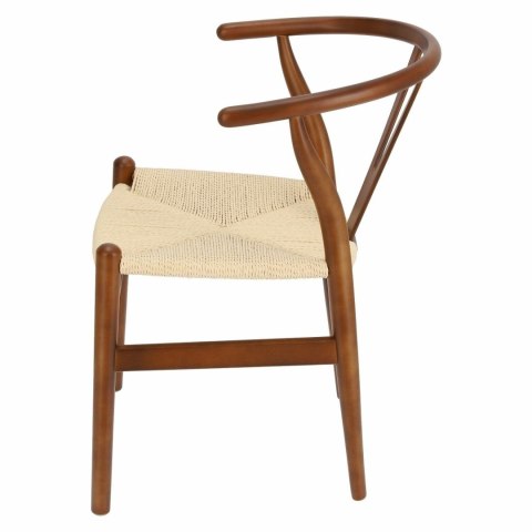 Krzesło Wicker Naturalne brązowe cieme i nspirowane Wishbone Krzesło Wicker Naturalne brązowe cieme i nspirowane Wishbone
