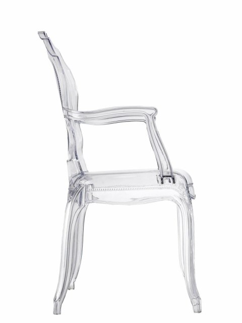 Krzesło transparentne Queen Arm Krzesło transparentne Queen Arm