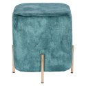 Pufa Izbit Velvet niebieska Pufa Izbit Velvet niebieska
